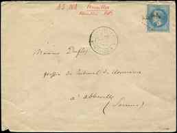 Let EMPIRE LAURE 29B  20c. Bleu, T II, Obl. AS.NA S. Env., Càd VERSAILLES ASSEMBLEE NATle 27/4/71, TB - 1863-1870 Napoleon III With Laurels