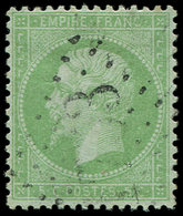 EMPIRE LAURE 35    5c. Vert Pâle Sur Bleu, Obl., TB. C - 1863-1870 Napoléon III Lauré