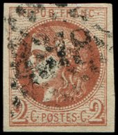 EMISSION DE BORDEAUX 40B   2c. Brun Rouge, Oblitéré GC, TB - 1870 Emissione Di Bordeaux