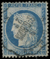 CERES DENTELE 60c  25c. Bleu, T III, Obl. Cachet Conv. St., TB - 1849-1876: Periodo Classico