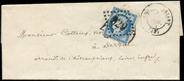 Let CERES DENTELE 60C  25c. Bleu, Obl. GC 929 S. LSC Préalablement Taxée (40 DT), Le T. A été Apposé Sur Cette Taxe, Càd - 1849-1876: Klassik