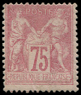 * TYPE SAGE 81   75c. Rose, Décentré, Sinon TB - 1876-1878 Sage (Typ I)