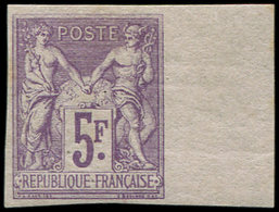 * TYPE SAGE 95e   5f. Violet Sur Lilas, NON DENTELE, Bdf, Inf. Rouss. Sinon TB - 1876-1878 Sage (Typ I)