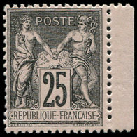 ** TYPE SAGE 97   25c. Noir Sur Rose, Petit Bdf, TB/TTB - 1876-1878 Sage (Tipo I)