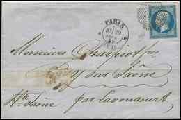 Let LETTRES DE PARIS N°14A Obl. ROND De POINTS 3303 S. LAC, Càd T1357 * PARIS * 29/9/59, Superbe - 1849-1876: Klassik