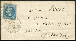 Let BALLONS MONTES N°29 Obl. Etoile 22 S. LAC, Càd R. Taitbout 2/10/70, Arr. LA DELIVRANDE 16/10, TTB. L'ARMAND BARBES - Krieg 1870