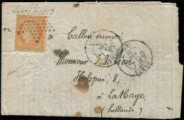 Let BALLONS MONTES N°38 Obl. Etoile S. LAC, Càd Avec Section 3/ 1/11/70, Pour LA HAYE (Hollande), Arr. GRAVENHAGE 5/11,  - Krieg 1870