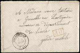 Let Guerre De 1870  Càd DECAZEVILLE 8/3/71 S. Env. En Franchise Avec Correspondance, TB - Krieg 1870