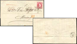 Let DESTINATIONS N°32 80c. Rose Obl. Etoile 1 S. LSC, Càd PARIS 6/7/73, Arr. MADRID 9/7, TB - 1849-1876: Klassik