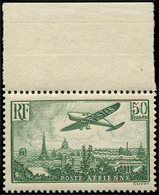 ** POSTE AERIENNE 14a 50f. Vert, Bdf, TB - 1927-1959 Ungebraucht