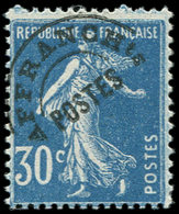 ** PREOBLITERES 60  Semeuse Camée, 30c. Bleu, TB - 1893-1947