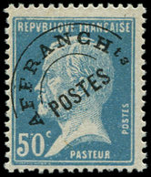 ** PREOBLITERES 68  Pasteur, 50c. Bleu, TB - 1893-1947