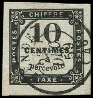 TAXE 2A  10c. Noir, Typo T II, Obl. Càd T15 MENDE 23/12/59, Belles Marges Et Frappe TTB, Superbe - 1859-1959 Gebraucht