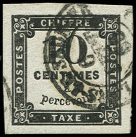 TAXE 2A  10c. Noir, Typo T II, Obl., TB - 1859-1959 Gebraucht