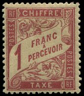 * TAXE 39   1f. Rose Sur Paille, TB - 1859-1959 Gebraucht