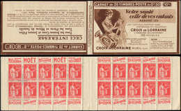 CARNETS (N°Cérès Jusqu'en1964) 174  Paix, 50c. Rouge, N°283, T I, S. 265, CROIX De LORRAINE, Superbe - Sonstige & Ohne Zuordnung