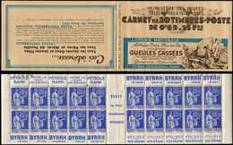 CARNETS (N°Cérès Jusqu'en1964) 235  Paix, 65c. Bleu, N°365A, T II, S. 28, GUEULES CASSEES, Daté 23/3/38, N°37869, Un Ex. - Altri & Non Classificati