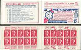 CARNETS (N°Cérès Jusqu'en1964) 295  Muller, 15f. Rose, N°1011, S. 7-55, HORLOGERIE DU DOUBS, TB - Sonstige & Ohne Zuordnung