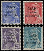 * TIMBRES DE LIBERATION GAP 1/4 : La Série, 4 Valeurs, TB - Befreiung