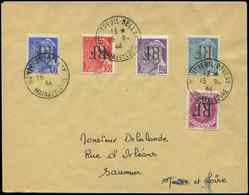 Let TIMBRES DE LIBERATION MONTREUIL BELLAY 8/11 Et 22 : Tous Surch. RENVERSEE, Obl. Càd 15/9/44 S. Env., TB - Befreiung