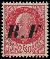 ** TIMBRES DE LIBERATION PONS 8 : 2f40 Rouge, Surcharge T II RECTO-VERSO, TB, Signé Mayer - Befreiung