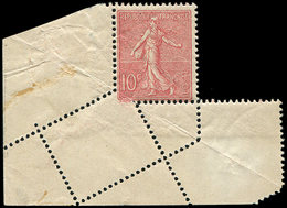 * VARIETES 129   Semeuse Lignée, 10c. Rose, Piquage OBLIQUE En Cdf, TB - Ungebraucht