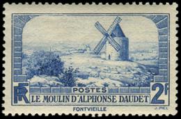 ** VARIETES 311   Moulin De Daudet, 2f. Bleu, Fond PALE (intermédiaire), TB - Ungebraucht