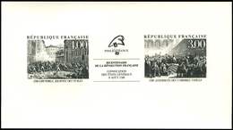 EPREUVES DE LUXE 2537/38 Bicentenaire, épreuve Collective Monochrome, TB - Luxusentwürfe