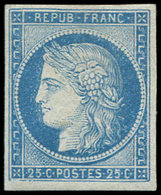 * 23   25c. Bleu, T I, TB - Autres & Non Classés