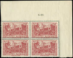 ** ALGERIE 202 : 5f. Carmin, BLOC De 4 Cdf Avec DOUBLE PIQUAGE Horizontal, TB - Sonstige & Ohne Zuordnung