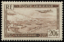 ** ALGERIE PA 4 : 20f. Brun, T II, TB - Luftpost