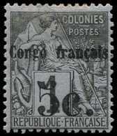 * CONGO 1 : 5c. S. 1c. Noir S. Azuré, TB - Sonstige & Ohne Zuordnung