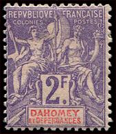 * DAHOMEY 16 : 2f. Violet Sur Rose, TB - Sonstige & Ohne Zuordnung