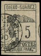 DIEGO SUAREZ 7 : 5c. Gris Noir, Obl. Càd, TB. C - Sonstige & Ohne Zuordnung