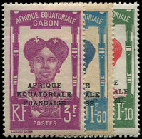 * GABON 116/20 : La Série Surch. AFRIQUE EQUATORIALE FRANCAISE, TB - Sonstige & Ohne Zuordnung