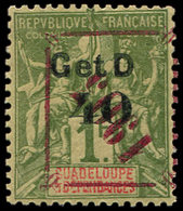 * GUADELOUPE 52k : 40c. Sur 1f. Olive, Surcharge 1903 Type Hh, TB - Sonstige & Ohne Zuordnung