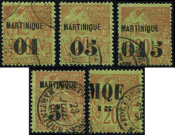 MARTINIQUE 1/4 Et 6 : Tous Obl., TB - Sonstige & Ohne Zuordnung