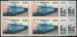 ** MONACO 752/57 : Liaison Ferroviaire, La Série En BLOCS De 4, TB - Gebraucht