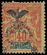 * NOUVELLE CALEDONIE 77b : 40c. Rouge Orange, CINQUANTENA RE, TB - Ungebraucht