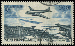 SAINT PIERRE ET MIQUELON PA 23 : Port De St Pierre, 500f. Bleu Et Bleu-noir, Obl., TB - Ungebraucht