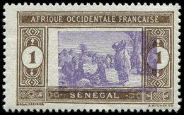 ** SENEGAL 53 : 1c. Brun Et Violet, Centre TRES DEPLACE, TB - Sonstige & Ohne Zuordnung