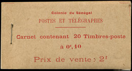 SENEGAL Carnet 3 : 20 T. N°57, TB - Sonstige & Ohne Zuordnung