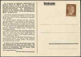 Let EMPIRE 706 : 3pf. Bistre-brun, FAUX De L'Intelligence Service S. CP  Représentant La Reichsleiter Dr Robert Ley, TB - Used Stamps