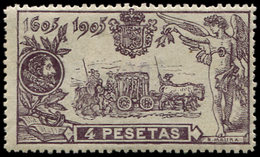 * ESPAGNE 234 : 4p. Violet-gris, TB - Used Stamps