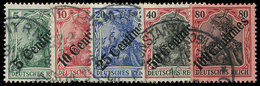 LEVANT Bureaux Allemands 52/56 : La Série Obl., TB - Deutsche Post In Der Türkei