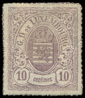 * LUXEMBOURG 17a : 10c. Violet-lilas, PERCE En LIGNES, TB - 1852 William III