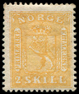 * NORVEGE 6 : 2s. Jaune, TB. S - Unused Stamps