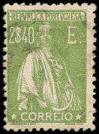 PORTUGAL 379 : 2,40e. Vert-olive, Obl., TB - Other & Unclassified