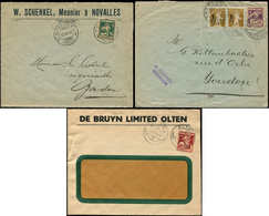 Let SUISSE 151/53 : Pro-Juventute 1916 Obl. Sur 3 Env., TB - Used Stamps