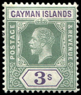 * ILES CAIMANES 43 : 3s. Vert Et Violet, TB - Cayman (Isole)